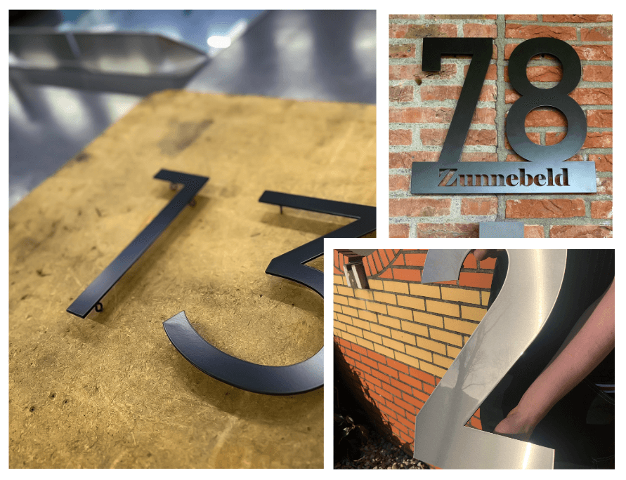 Vakmanschap Huisnummer en naamborden