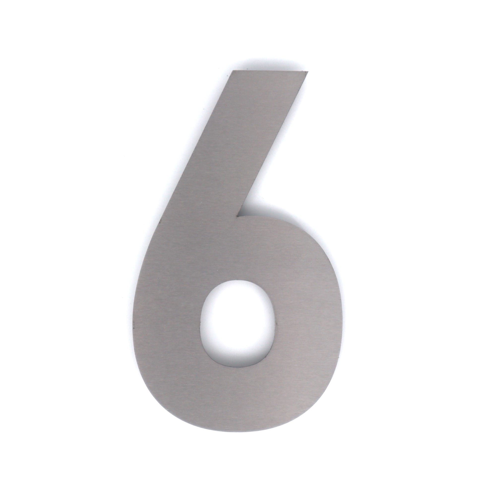 RVS huisnummer 6 - Lettertype Bahnschrift