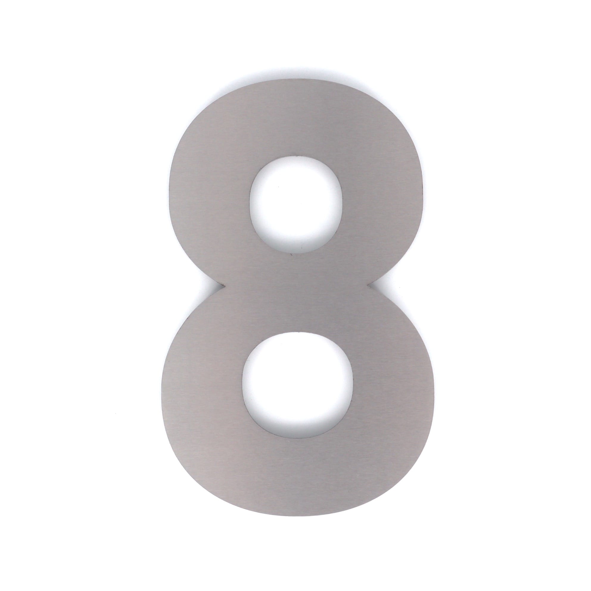 RVS huisnummer 8 - Lettertype Bahnschrift