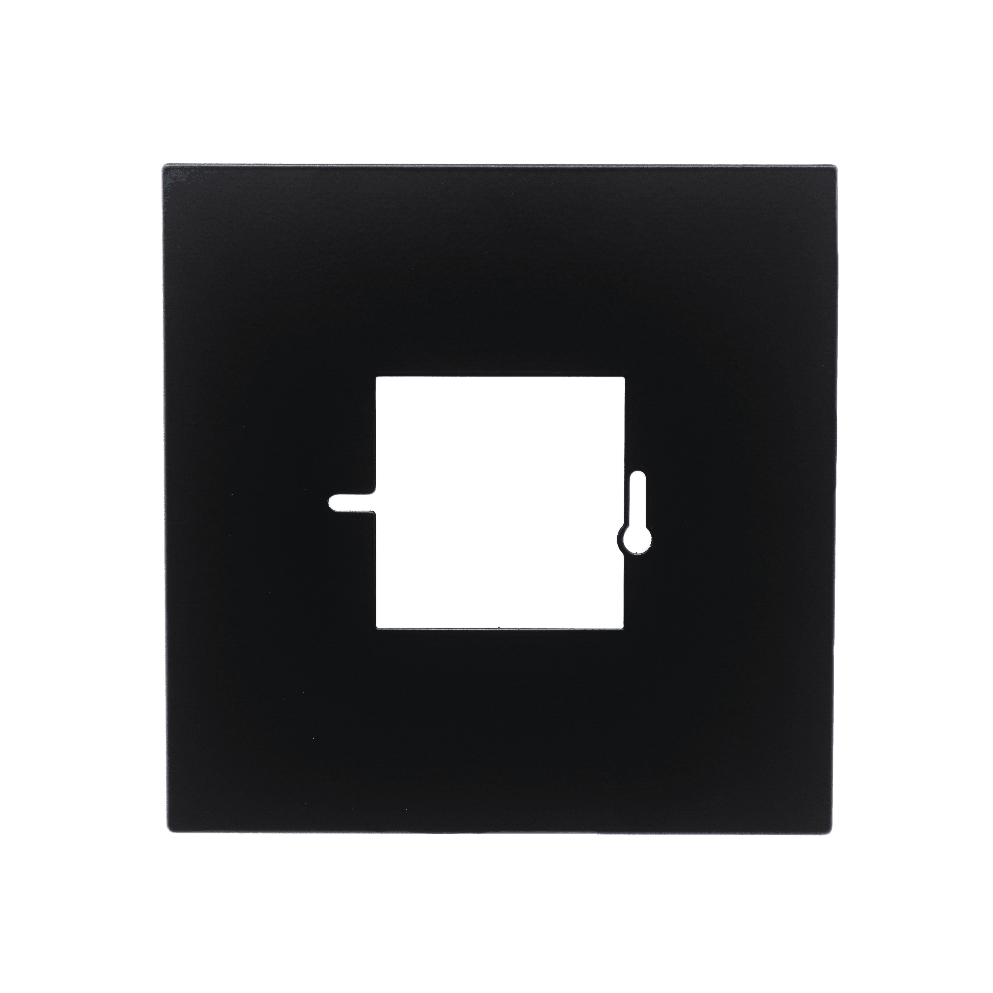 Unterputzdose Abdeckplatte Schwarz 1-fach mit 3 cm Abdeckung – Schwarz (RAL 9005)