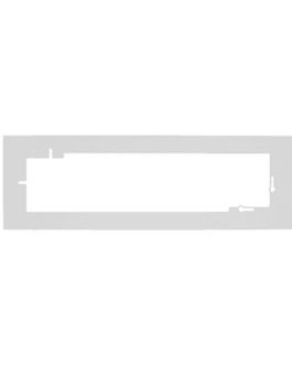 Unterputzdose Abdeckplatte Weiß 4-fach 1 cm Abdeckung – RAL 9010 matt