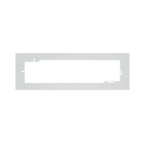 Unterputzdose Abdeckplatte Weiß 4-fach 1 cm Abdeckung – RAL 9010 matt