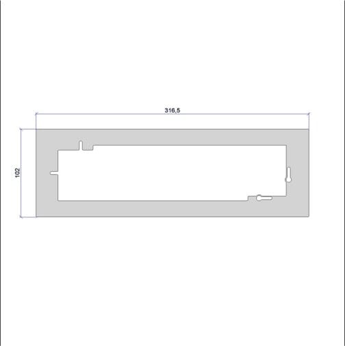 Unterputzdose Abdeckplatte Weiß 4-fach 1 cm Abdeckung – RAL 9010 matt – Bild 2