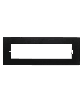 Unterputzdose Abdeckplatte Schwarz 4-fach mit 2 cm Abdeckung – RAL 9005 matt